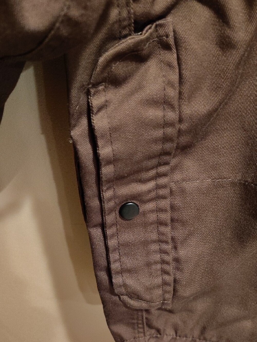 Grizzley Men's Size L Brown Lightweight Pockets Work Shirt Jacket WM - Picture 7 of 15
